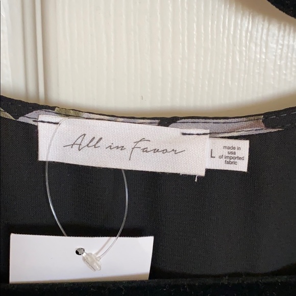 All in Favor Black Floral Dress - Picture 4 of 6